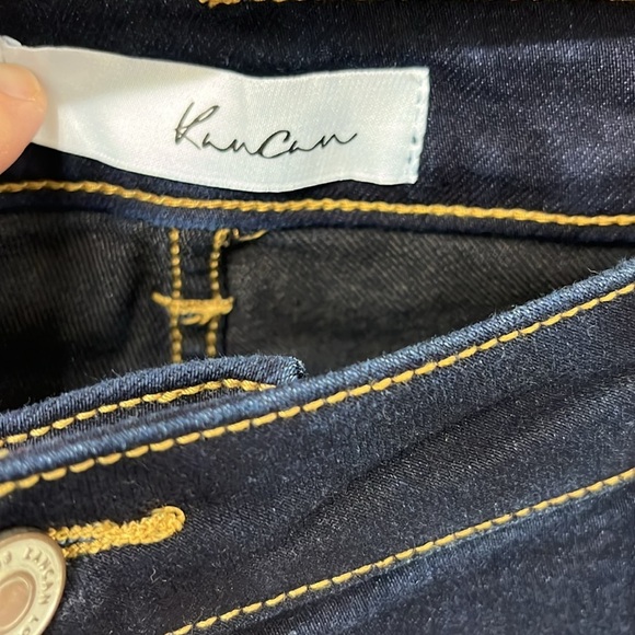 KanCan Women’s Stretch High Rise Dark Wash Skinny Straight Jeans Size XL - Picture 3 of 4